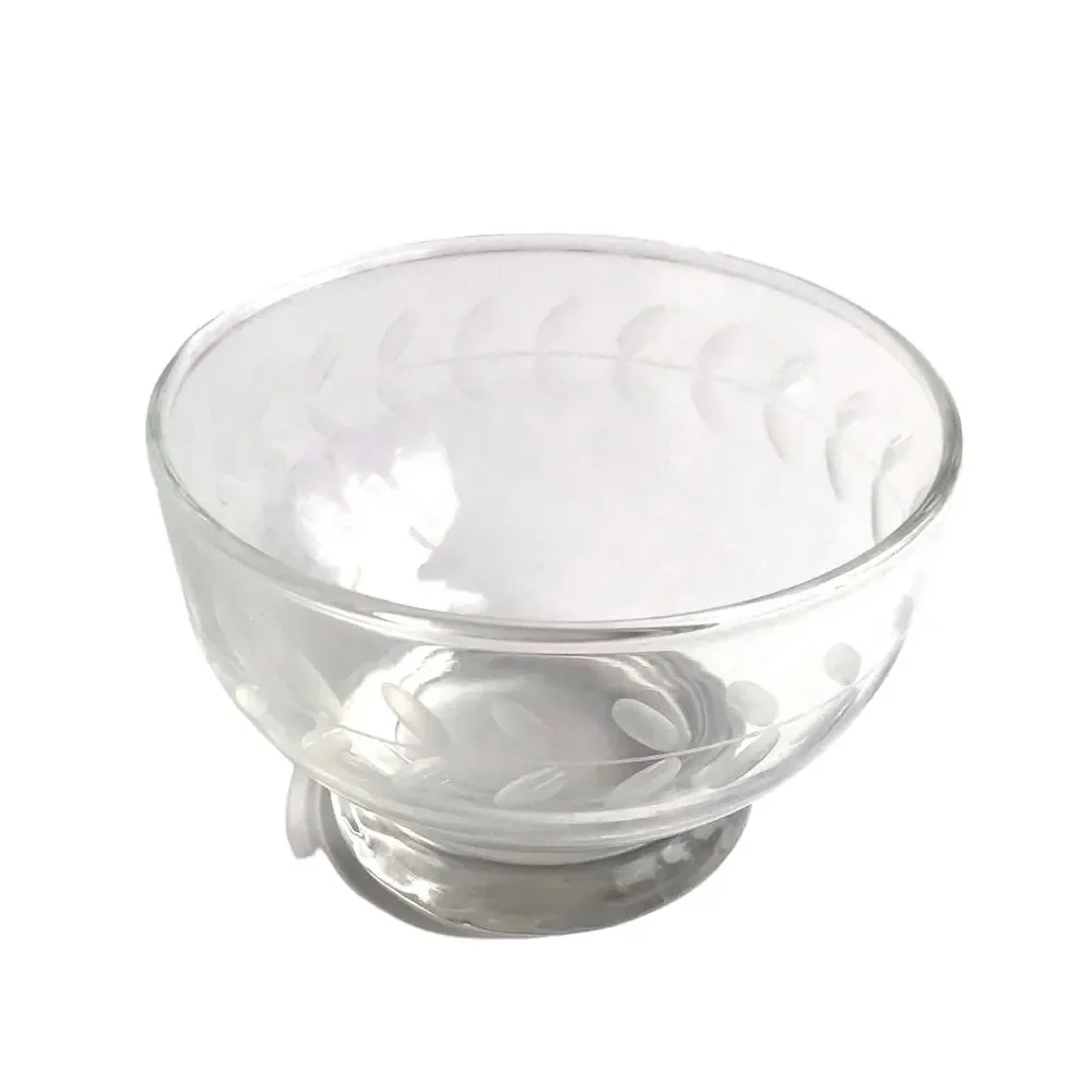 Vintage floral etched
